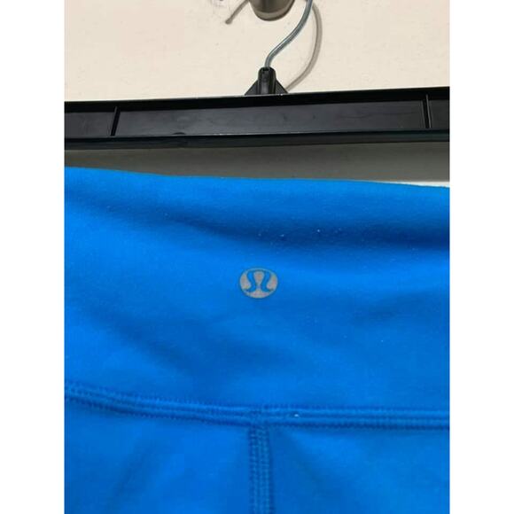 Lululemon Blue Reversible Crop Leggings Size‎ 6 - Picture 4 of 5